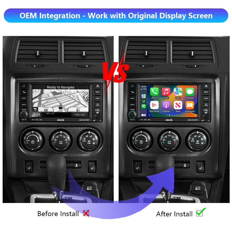 AutoMMI 2013 - 2014 Dodge Challenger Wireless Apple CarPlay Android Auto Decoder Module Interface Kit