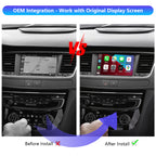 AutoMMI Peugeot 208 2008 308 408 508 DS5LS DS5 DS6 Wireless Apple CarPlay Android Auto Decoder Module Interface Kit