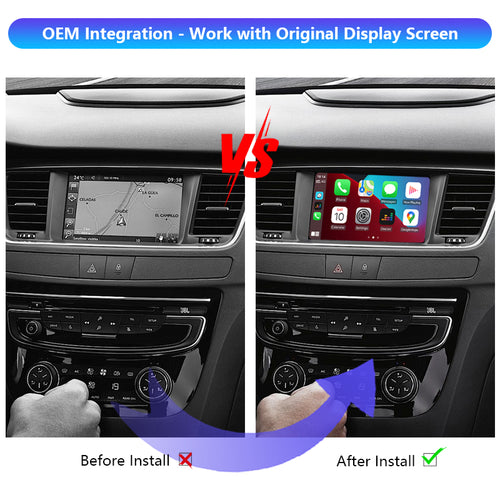 AutoMMI Peugeot 208 2008 308 408 508 DS5LS DS5 DS6 Wireless Apple CarPlay Android Auto Decoder Module Interface Kit
