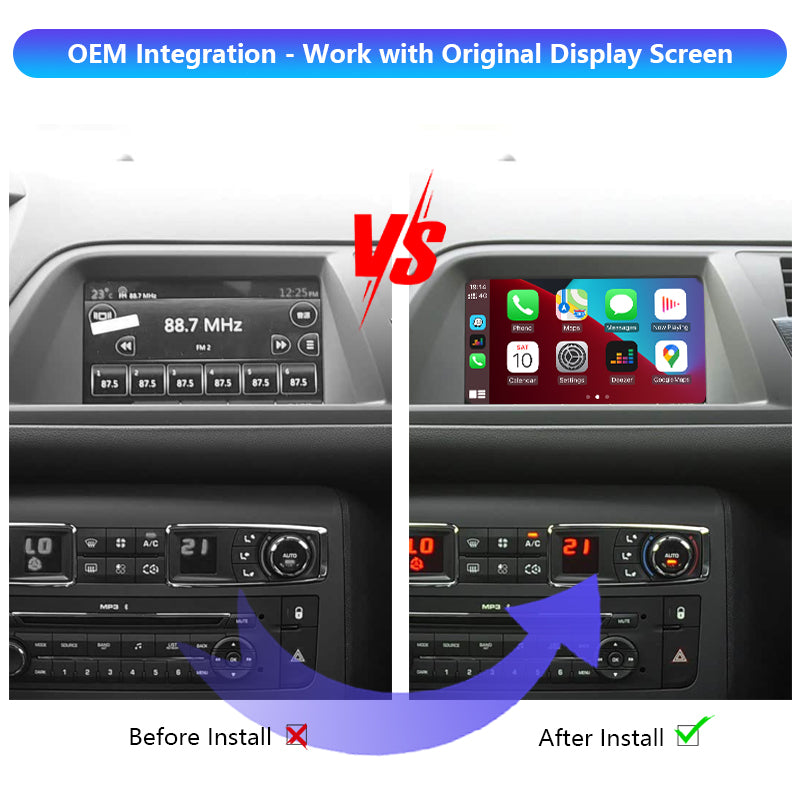 AutoMMI 2014 - 2016 Citroen C3 C4L C-Quatre C5 Wireless Apple CarPlay Android Auto Decoder Module Interface Kit