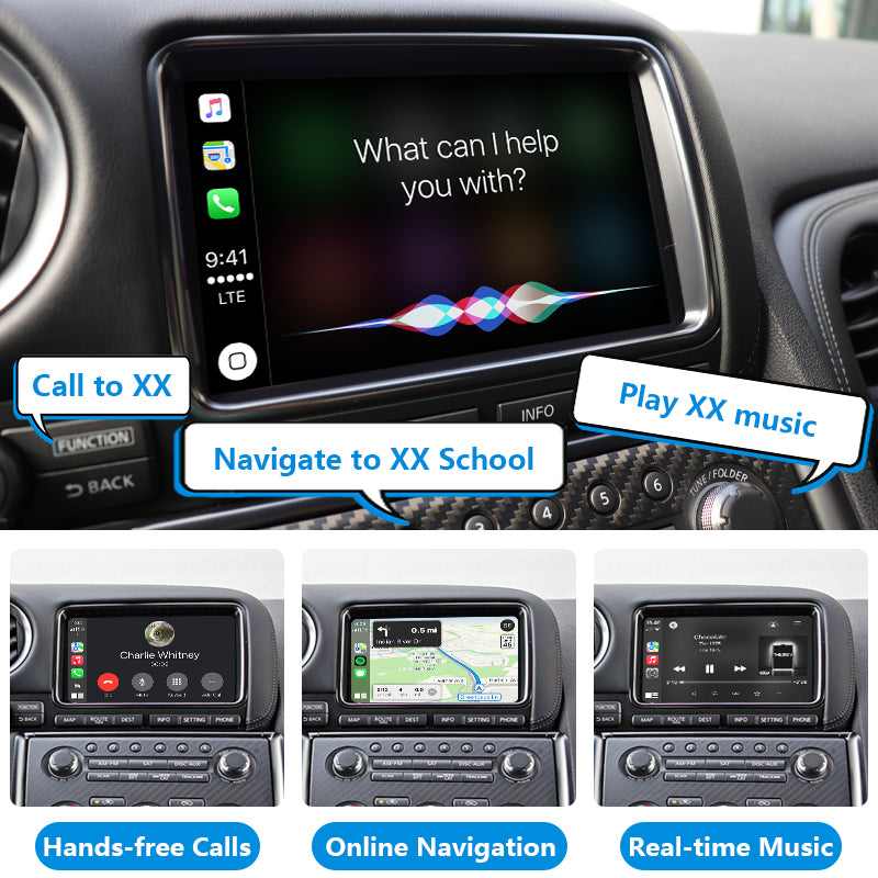 AutoMMI 2008-2015 Nissan GT-R R35 upgrade Wireless Apple CarPlay Android Auto Decoder Module Interface Kit