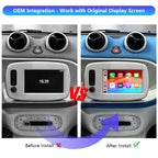 AutoMMI 2016 - 2019 Smart Fortwo Forfour 453 Wireless Apple CarPlay Android Auto Decoder Module Interface Kit