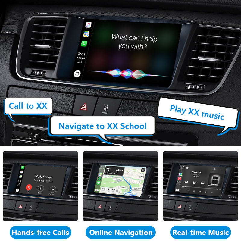 AutoMMI Peugeot 208 2008 308 408 508 DS5LS DS5 DS6 Wireless Apple CarPlay Android Auto Decoder Module Interface Kit