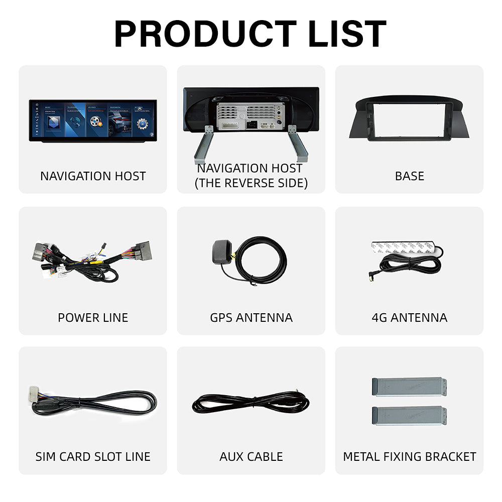 2006–2013 E92 3 series 10.25"/12.3"/14.9"Android Car Screen Wireless Apple CarPlay Android Auto Navigation Car DVD Player for BMW NBT CIC EVO CCC System