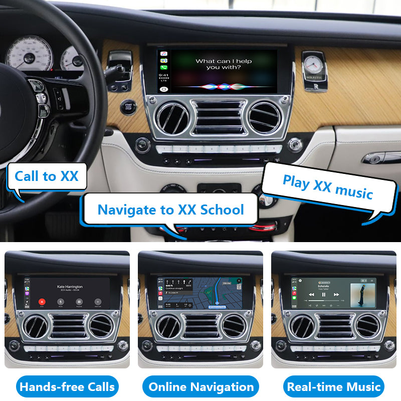 AutoMMI 2016-2018 Rolls-Royce Wraith upgrade Wireless Apple CarPlay Android Auto Decoder Module Interface Kit