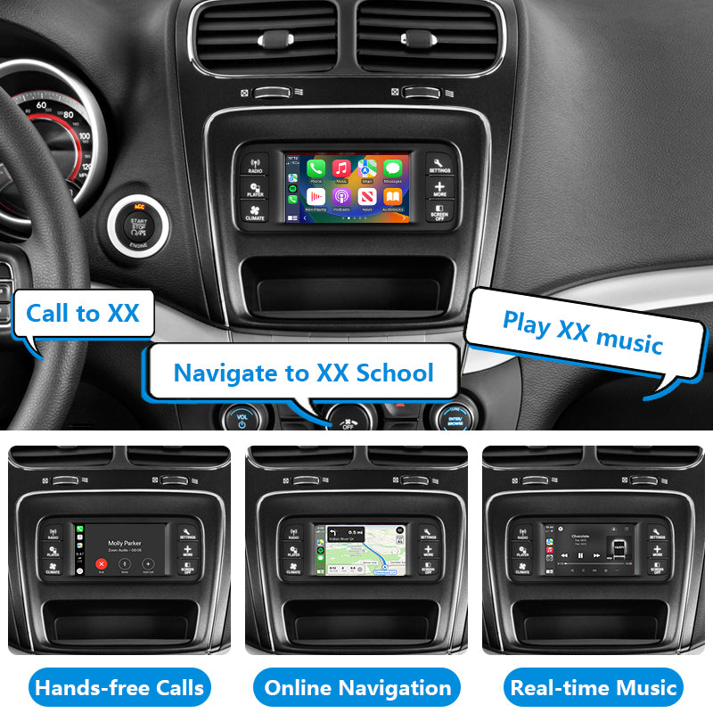 AutoMMI 2013 - 2016 Dodge Journey Wireless Apple CarPlay Android Auto Decoder Module Interface Kit