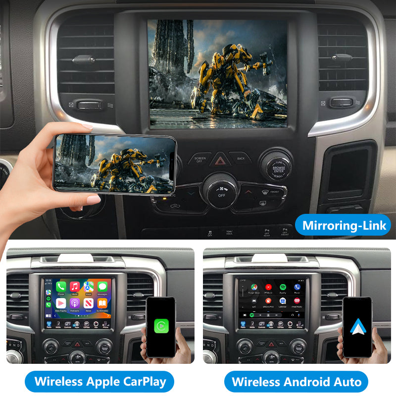 AutoMMI 2014 - 2018 Dodge Ram Wireless Apple CarPlay Android Auto Decoder Module Interface Kit