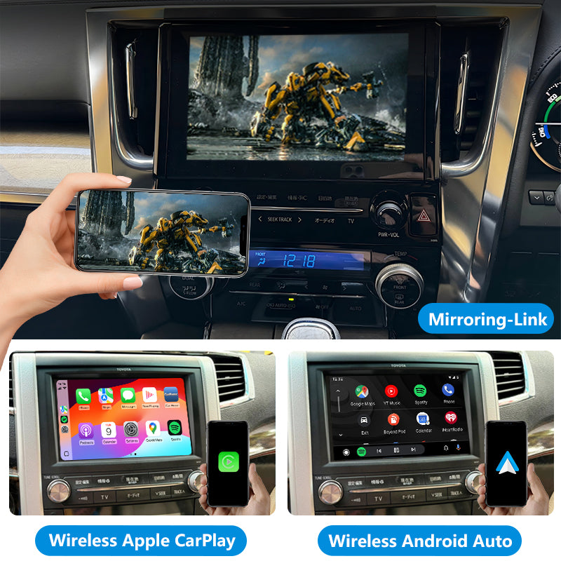2008-2022 Toyota Alphard / Vellfire OEM head units wireless Apple CarPlay &amp; Android Auto Module integration kits