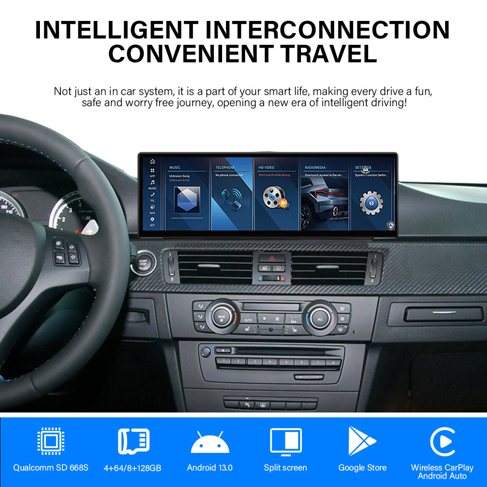 2006–2013 E92 3 series 10.25"/12.3"/14.9"Android Car Screen Wireless Apple CarPlay Android Auto Navigation Car DVD Player for BMW NBT CIC EVO CCC System