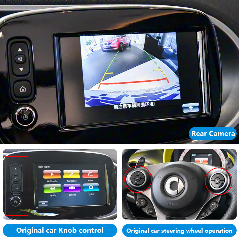 AutoMMI 2016 - 2019 Smart Fortwo Forfour 453 Wireless Apple CarPlay Android Auto Decoder Module Interface Kit