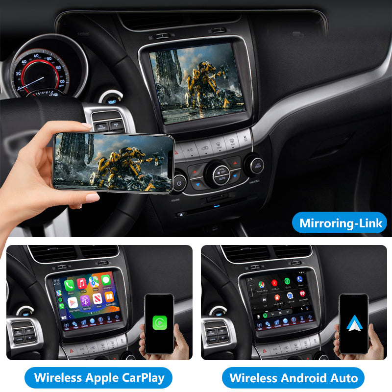AutoMMI 2013 - 2016 Dodge Journey Wireless Apple CarPlay Android Auto Decoder Module Interface Kit