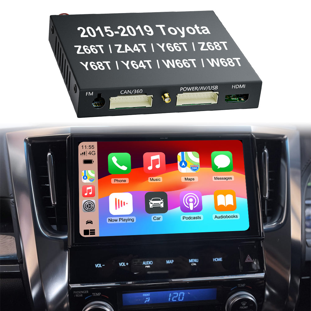 2008-2022 Toyota Alphard / Vellfire OEM head units wireless Apple CarPlay & Android Auto Decoder Module integration kits