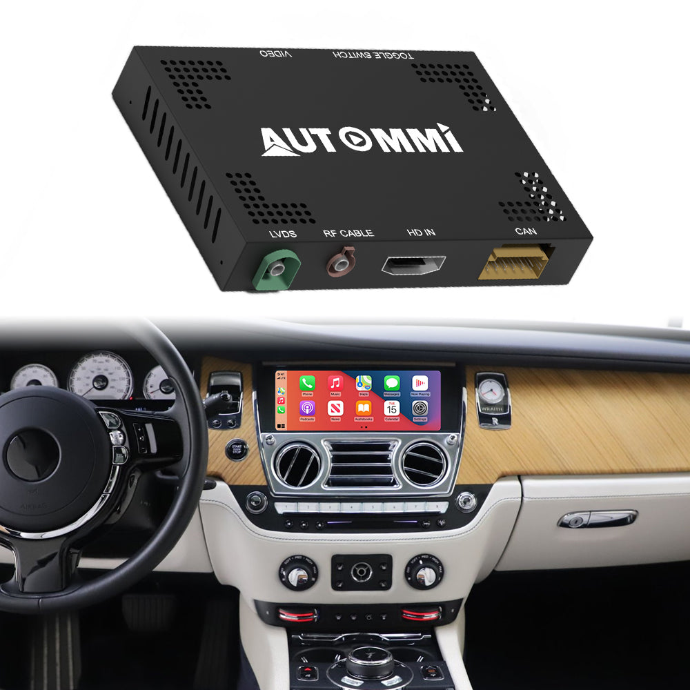 AutoMMI 2016-2018 Rolls-Royce Wraith upgrade Wireless Apple CarPlay Android Auto Decoder Module Interface Kit