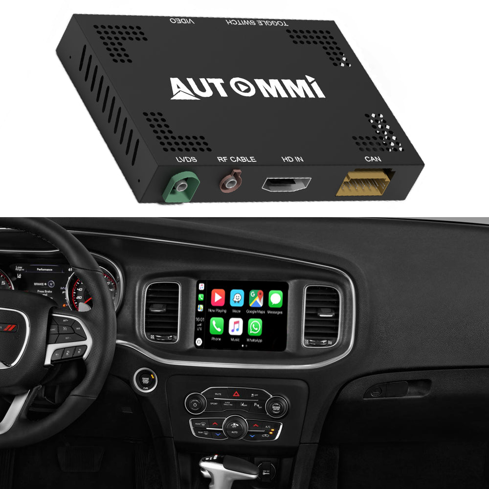 AutoMMI 2015 - 2022 Dodge Challenger Wireless Apple CarPlay Android Auto Decoder Module Interface Kit