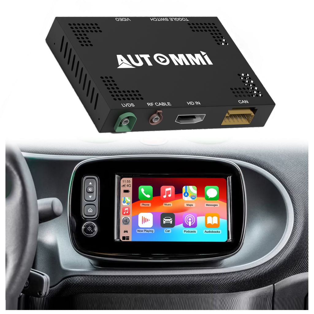 AutoMMI 2016 - 2019 Smart Fortwo Forfour 453 Wireless Apple CarPlay Android Auto Decoder Module Interface Kit