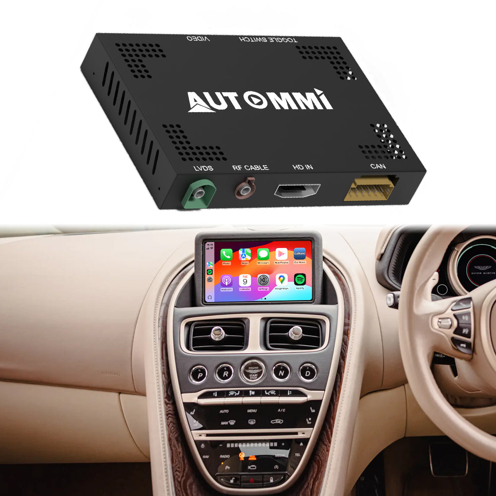 AutoMMI 2016 - 2025 Aston Martin DB11/DBS Wireless Apple CarPlay Android Auto Decoder Module Interface Kit