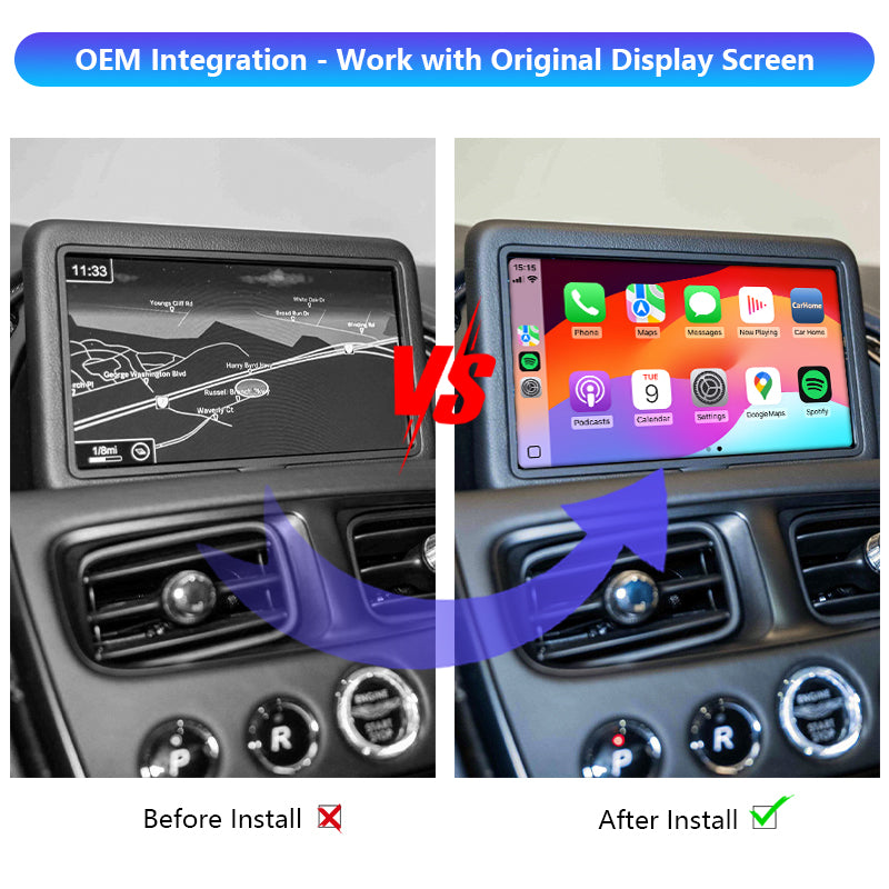 AutoMMI 2015 - 2018 Aston Martin NTG5 Wireless Apple CarPlay Android Auto Decoder Module Interface Kit