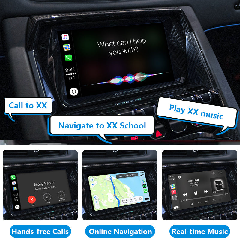 AutoMMI 2012-2018 Lamborghini Aventador MMI3G Wireless Apple CarPlay Android Auto Decoder Module Interface Kit