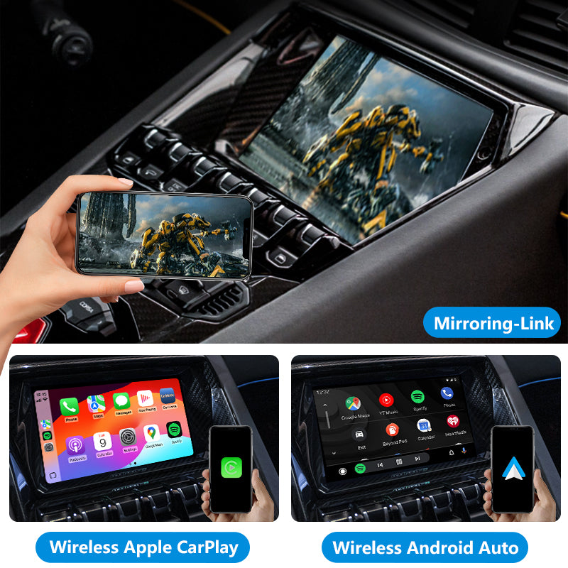 AutoMMI 2012-2018 Lamborghini Aventador MMI3G Wireless Apple CarPlay Android Auto Decoder Module Interface Kit