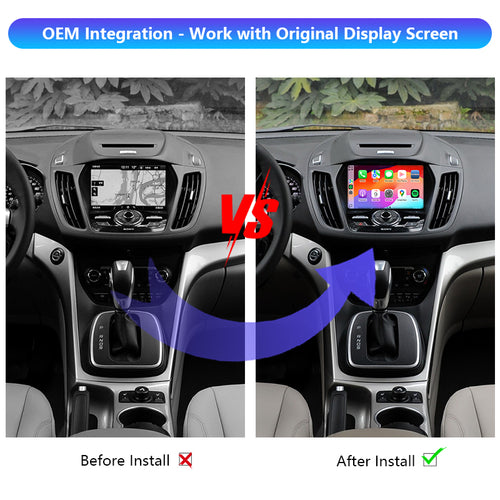 AutoMMI 2013-2016 Ford Explorer/ Escape/Focus SYNC 2 upgrade Wireless Apple CarPlay Android Auto Decoder Module Interface Kit