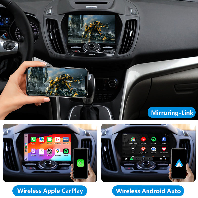 AutoMMI 2013-2016 Ford Explorer/ Escape/Focus SYNC 2 upgrade Wireless Apple CarPlay Android Auto Decoder Module Interface Kit