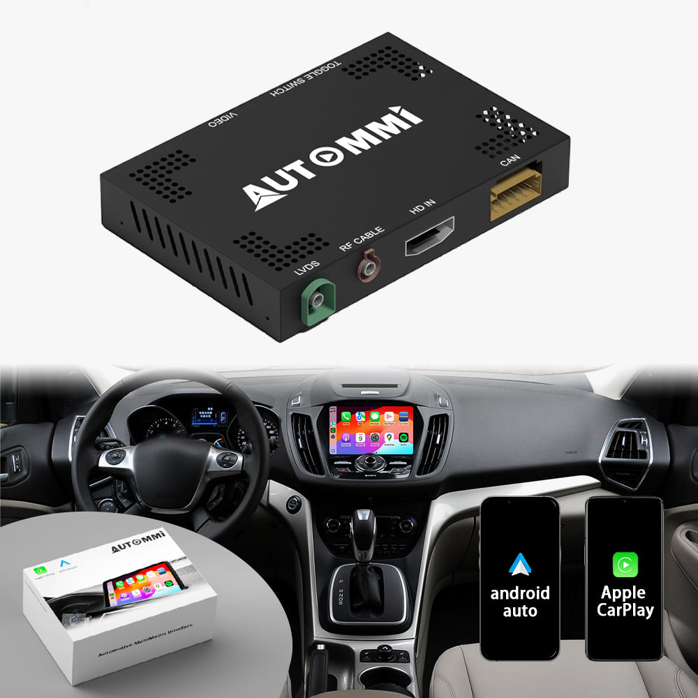 AutoMMI 2013-2016 Ford Explorer/ Escape/Focus SYNC 2 upgrade Wireless Apple CarPlay Android Auto Decoder Module Interface Kit