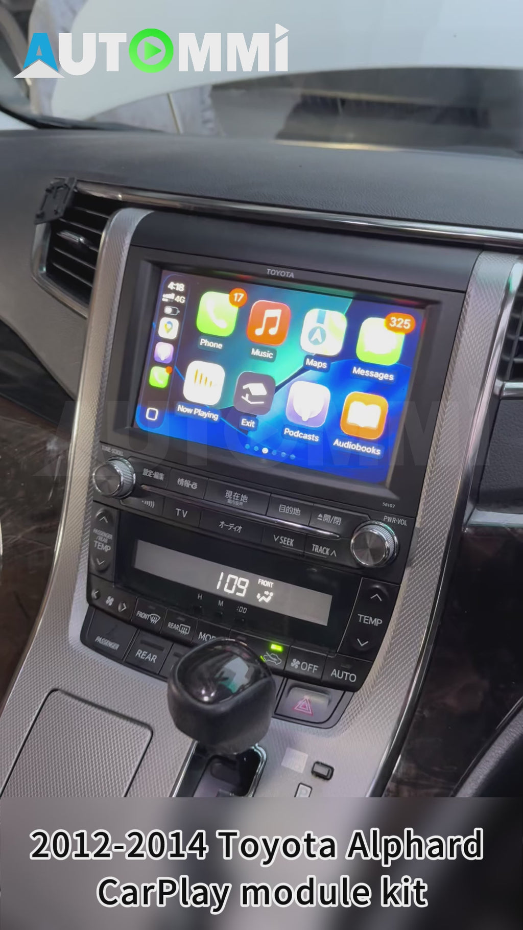 2008-2022 Toyota Alphard / Vellfire OEM head units wireless Apple CarPlay &amp; Android Auto Module integration kits